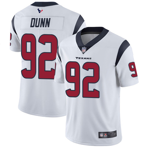 Houston Texans Limited White Men Brandon Dunn Road Jersey NFL Football #92 Vapor Untouchable->youth nfl jersey->Youth Jersey